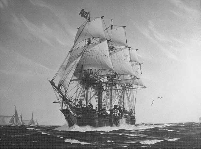 1819 yilda Atlantika okeanini ilk bora kesib o'tgan paroxod - �Savanna� 
